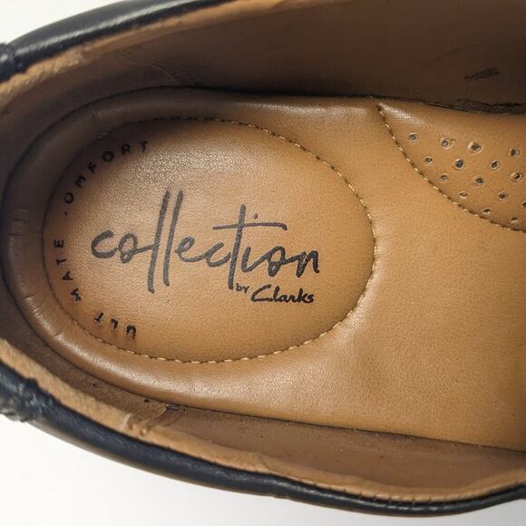 Clarks Tilden Cap Oxford Shoe, Black, Mens 7.5 M main image 4